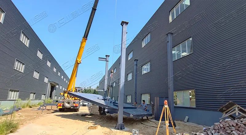唐山金路廠區(qū)打造小型制砂樓，供客戶帶料試機